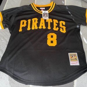 Size XL - Mitchell & Ness Willie Stargell Pittsburgh Pirates Black 1982 Jersey